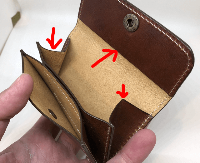 レザークラフト小さい財布（小銭入れ）の作り方｜型紙ダウンロードあり